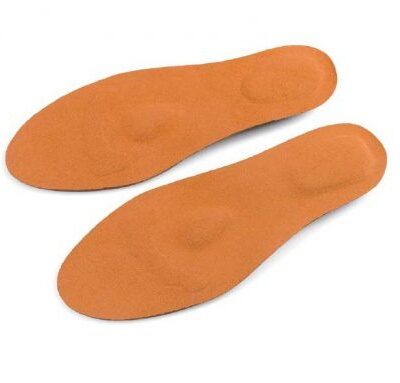 Palmilhas extrafinas forradas com apoio metatarsal
